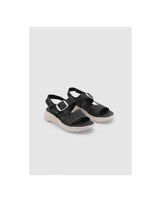 Sandales Compensées Java Limma en coloris Black