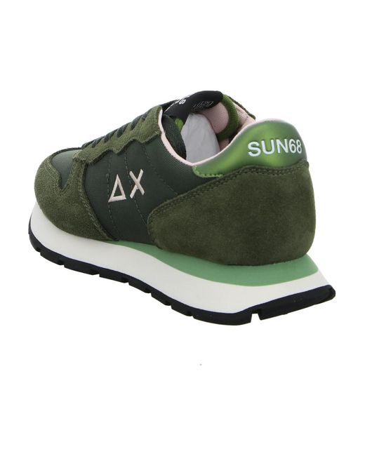Baskets Basses Sun 68 en coloris Green