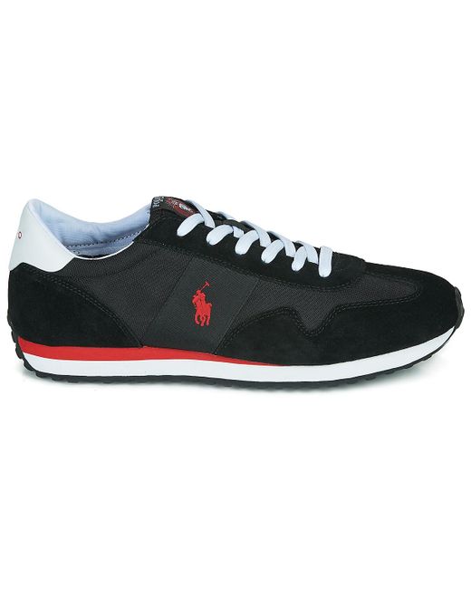 Polo Ralph Lauren TRAIN 85-SNEAKERS-ATHLETIC SHOE Zwart / Rood - Gratis  levering | Spartoo.nl ! - Schoenen Lage sneakers Heren € 119,00