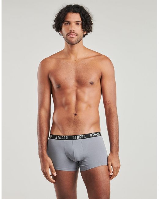 Athena Boxers Basic Color Pack De 3 in het Black voor heren