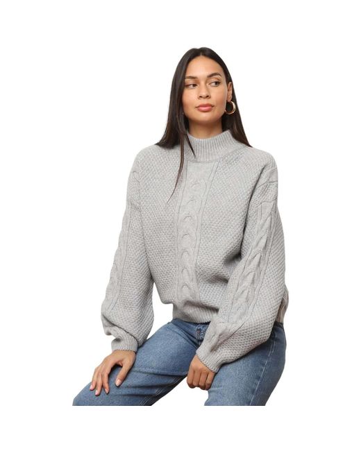 Pull Pulls Pour Femme La Modeuse en coloris Gray
