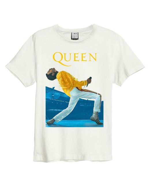T-shirt Freddie Mercury Triangle Amplified en coloris Blue