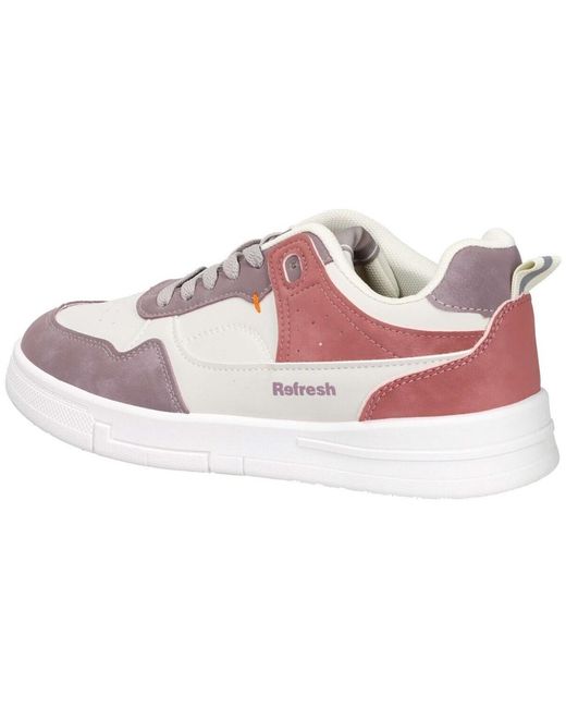 Baskets basses 172346 Refresh en coloris Pink