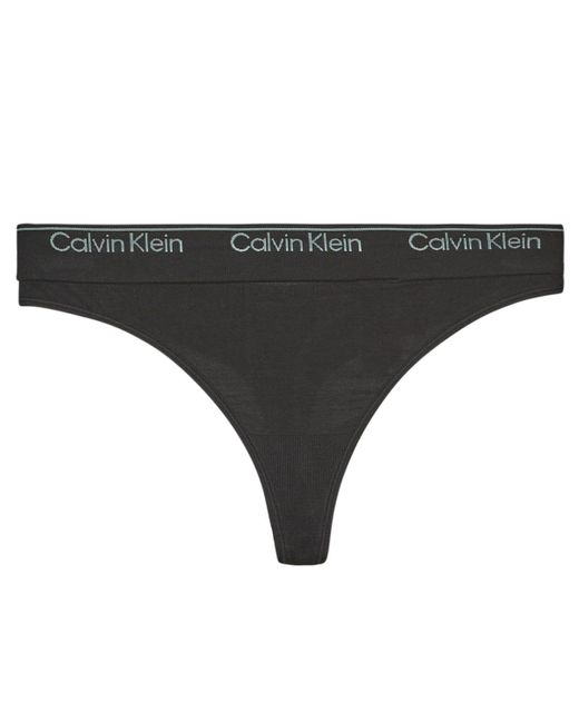 Strings THONG Calvin Klein en coloris Gray