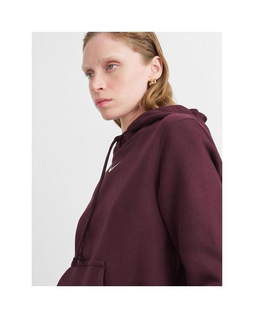 Sweat-shirt W nsw phnx flc std po hoodie Nike en coloris Purple