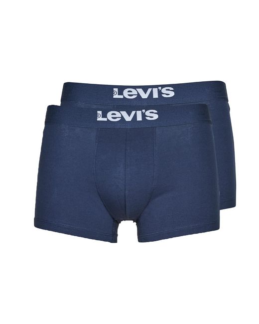 Boxers Solid Trunk Pack X2 Levi's pour homme en coloris Blue
