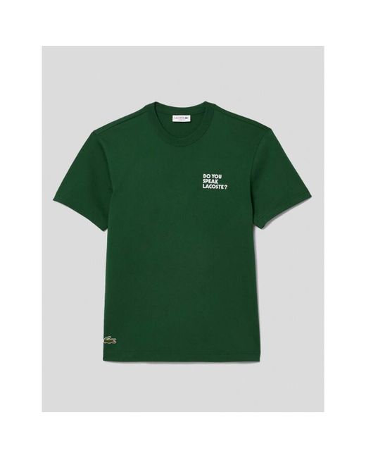 T-shirt Lacoste pour homme en coloris Green