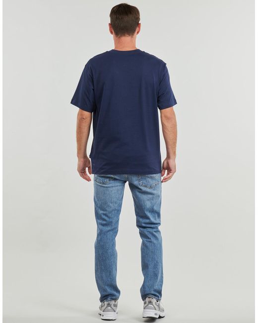 New Balance T-Shirt Korte Mouw Graphic Jersey Tee in het Blue voor heren