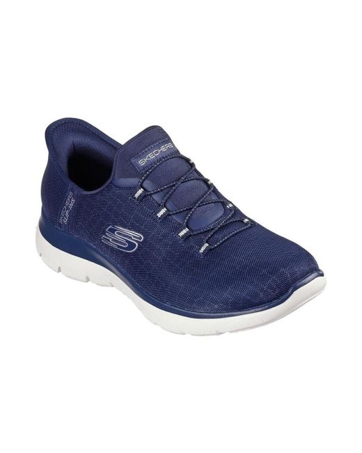 Baskets BASKETS SLIP-INS SUMMITS CLASSY NIGHT BLEU Skechers en coloris Blue