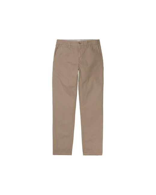 Johnson Pant - Leather Pantalon Carhartt pour homme en coloris Natural