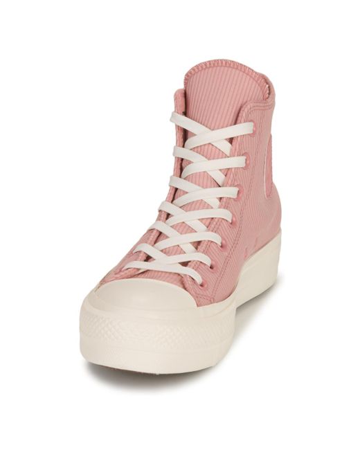Converse Pink Turnschuhe Chuck Taylor All Star Lift Platform Counter Climate