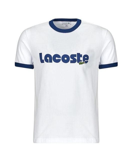 T-shirt TH7531 Lacoste pour homme en coloris White