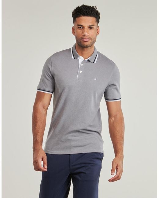Polo JJEPAULOS Jack & Jones pour homme en coloris Gray