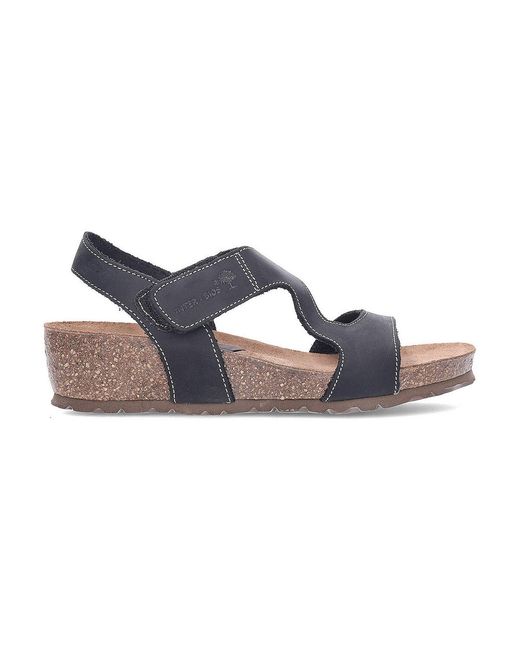 Sandales Compensées 5316A Negro Interbios en coloris Blue