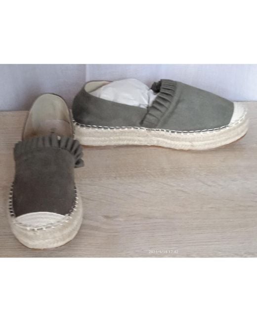 Espadrilles Espadrilles compensées neuves T41 Blancheport en coloris Gray