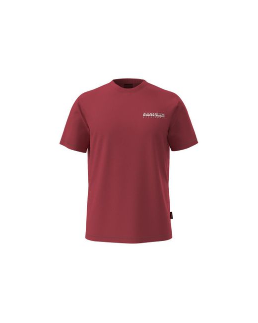 Napapijri T-Shirt Korte Mouw T-Shirt Vignoni in het Red voor heren