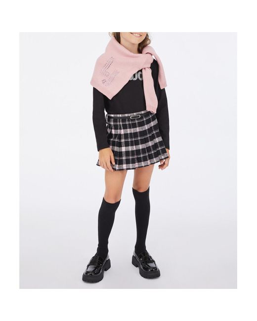Pull MAGLIA IN LANA CON LOGO E STRASS Art. GF5089MA51I Liu Jo en coloris Pink