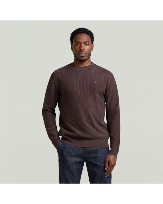 Pull D28563-E620-H887 Java G-Star pour homme en coloris Brown