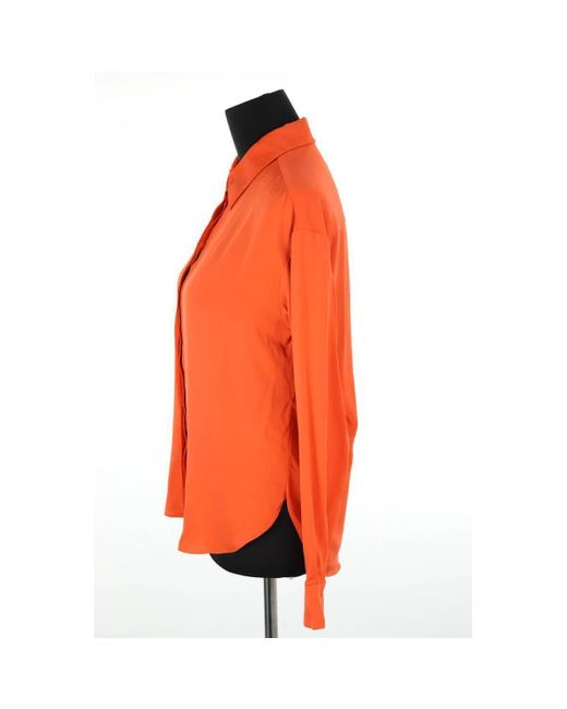 Blouses Blouse en soie orange Diane von Furstenberg