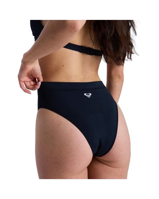 Maillots de bain Solid Essentials Moderate High Leg Roxy en coloris Black