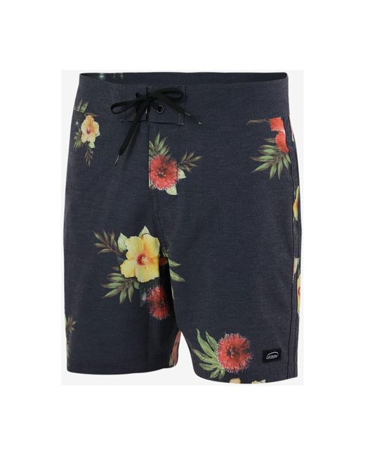 Oxbow Zwembroek Boardshort Met Retro Gewassen Effect Bareva in het Blue voor heren