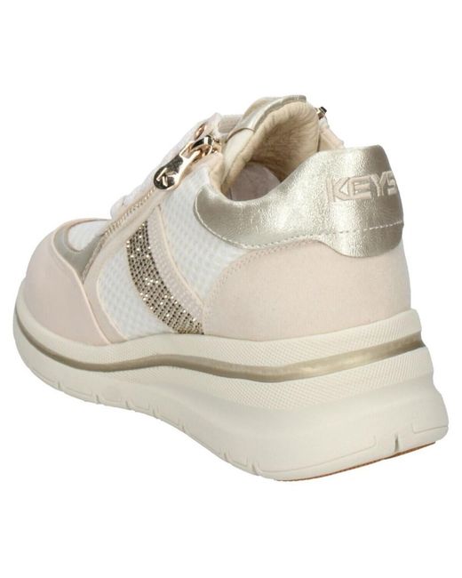 Baskets basses Keys en coloris Natural