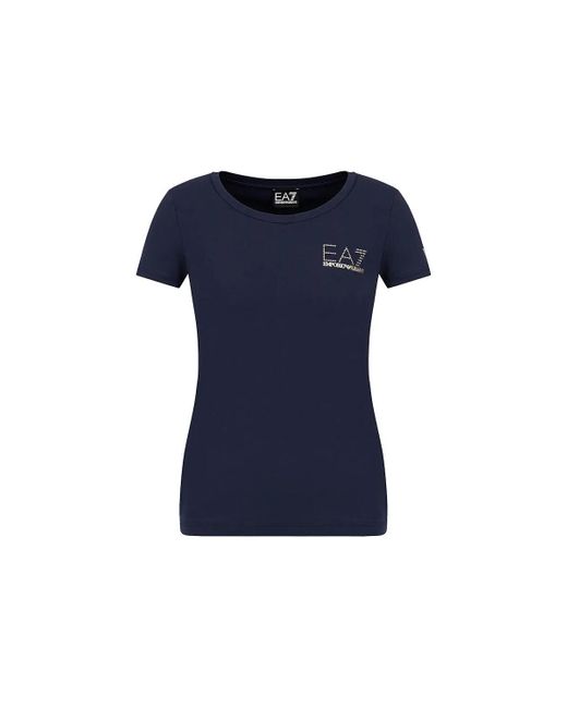 T-shirt T-shirt EA7 8NTT65 TJDQZ Donna EA7 en coloris Blue