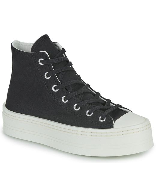 Baskets montantes CHUCK TAYLOR ALL STAR MODERN LIFT PLATFORM CANVAS Converse en coloris Black