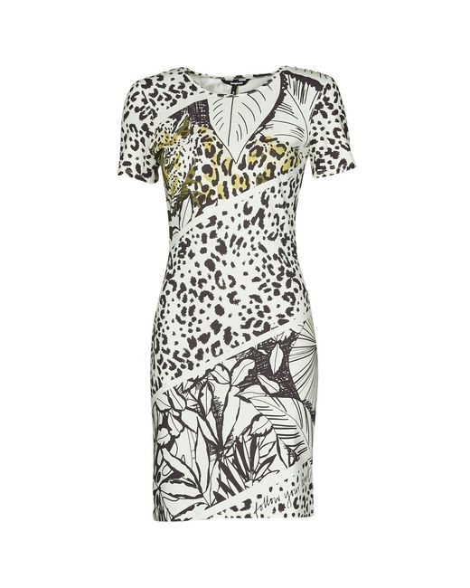 Desigual Korte Jurk Wild in het White