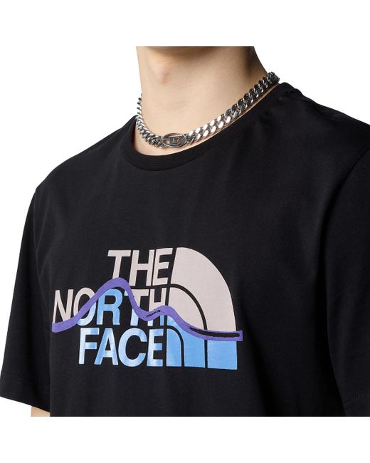 T-shirt Mountain Line The North Face pour homme en coloris Black