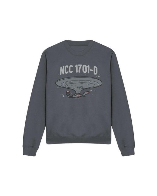 Sweat-shirt The Next Generation Star Trek en coloris Gray