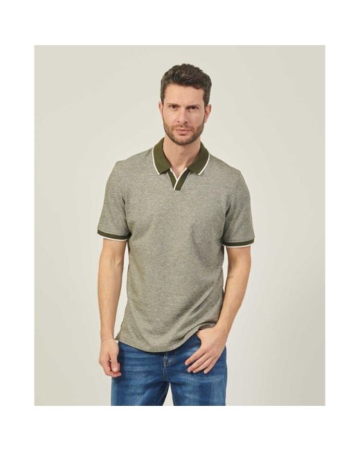 T-shirt Polo en coton sans boutons Bugatti pour homme en coloris Green