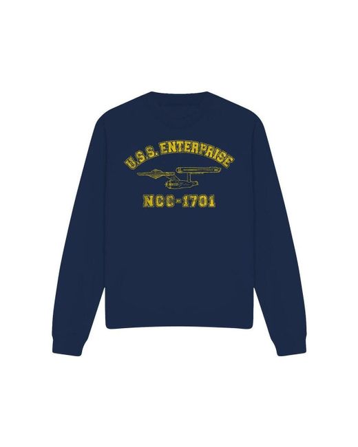 Sweat-shirt Enterprise Athletic Star Trek en coloris Blue