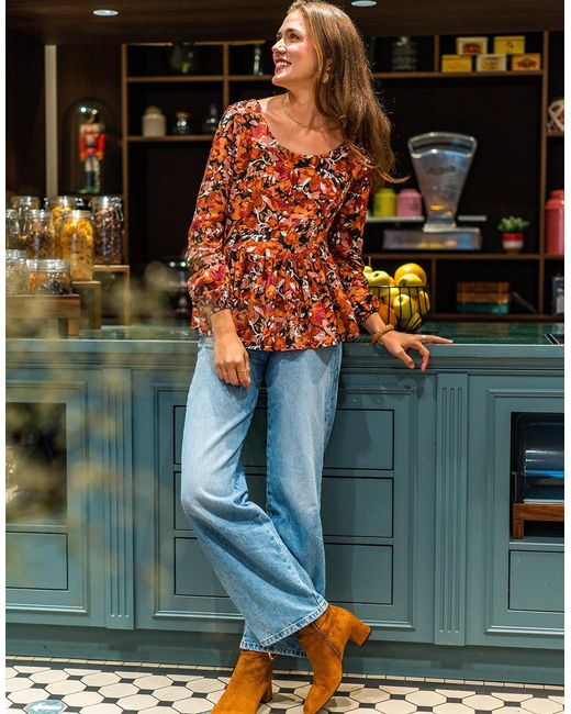 Blouses Charlotte Celeste en coloris Multicolor
