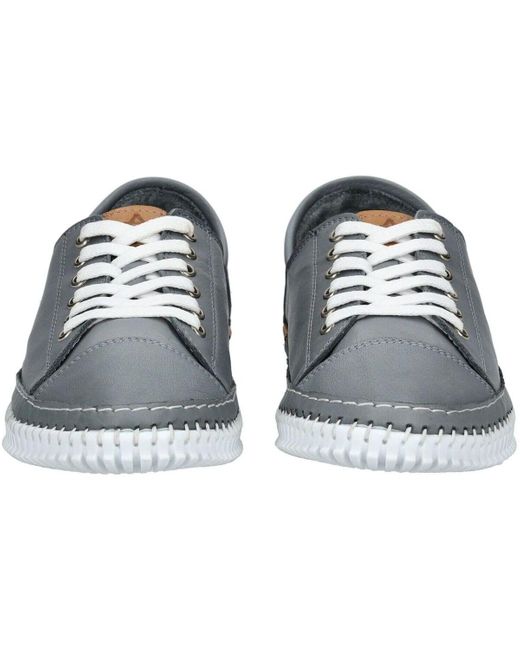 Baskets basses Derbies Andrea Conti en coloris Blue