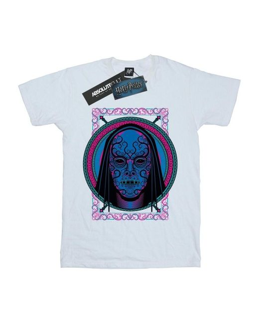 T-shirt Neon Death Eater Mask Harry Potter pour homme en coloris Blue