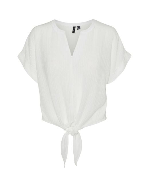 T-shirt T-shirt col v Vero Moda pour homme en coloris White
