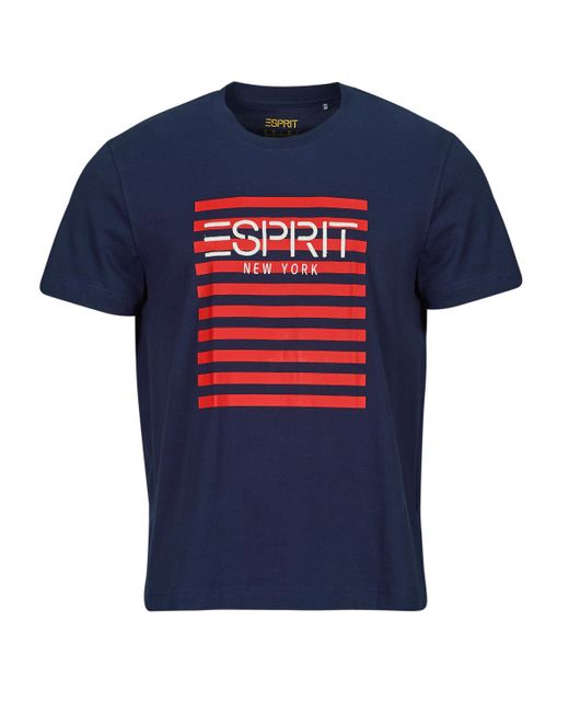 T-Shirt Ocs Logo Stripe di Esprit in Blue da Uomo