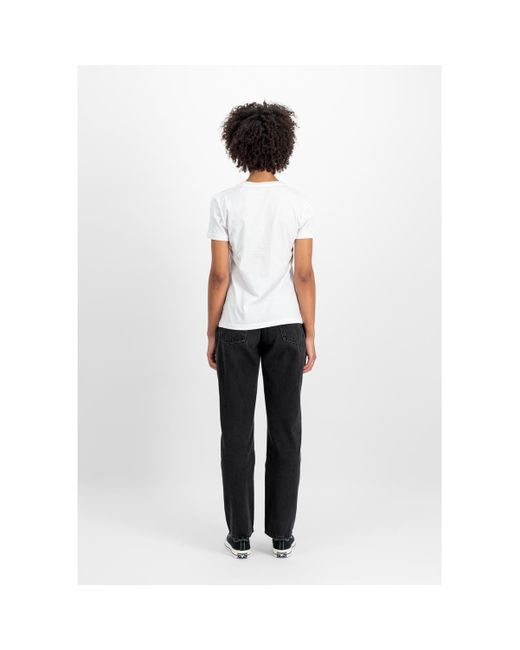 T-shirt New Basic T Women - white Alpha Industries