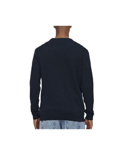 Pull 12Solids Only & Sons pour homme en coloris Blue