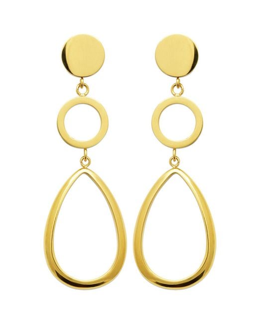 Boucles oreilles Boucles d'oreilles acier doré Brillaxis en coloris Metallic