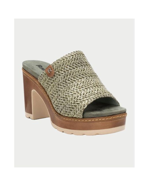 Sandales Sandale avec semelle en caoutchouc Refresh en coloris Gray