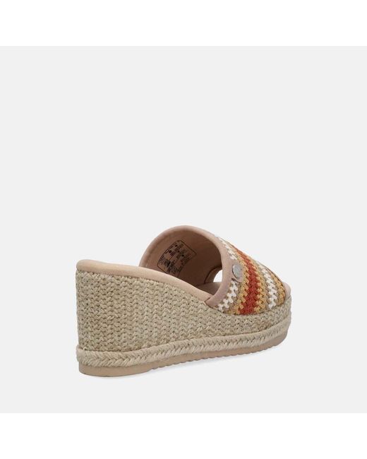 Mules Ciabatte Zeppa Refresh en coloris Brown