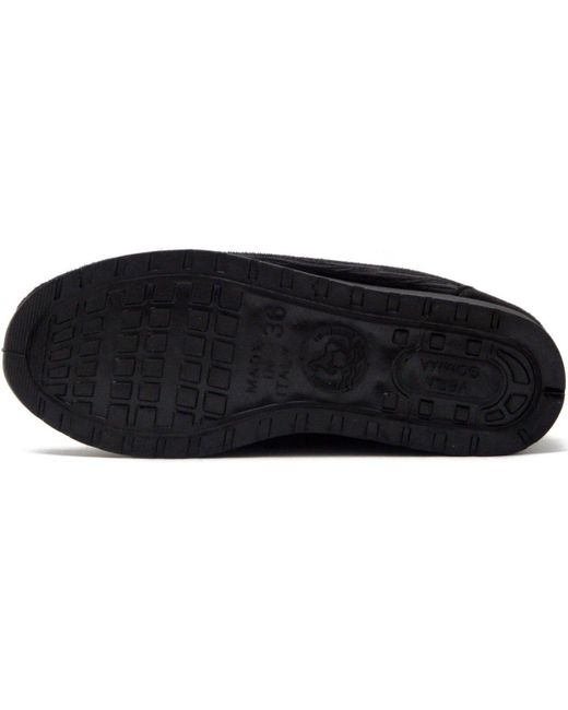 Baskets Chaussures, Confort, Sneaker, Textile-2804I22 Emanuela en coloris Black