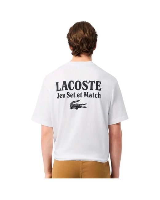 T-shirt TH5950 001 Lacoste pour homme en coloris White