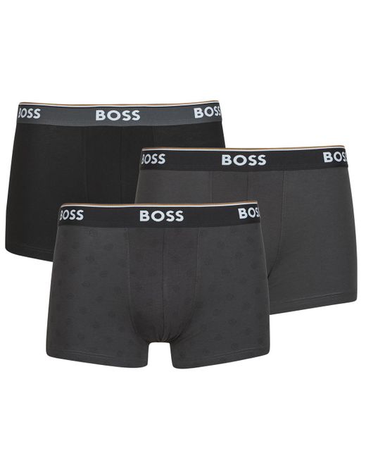 Boxer Trunk 3P Power Desig di Boss in Black da Uomo