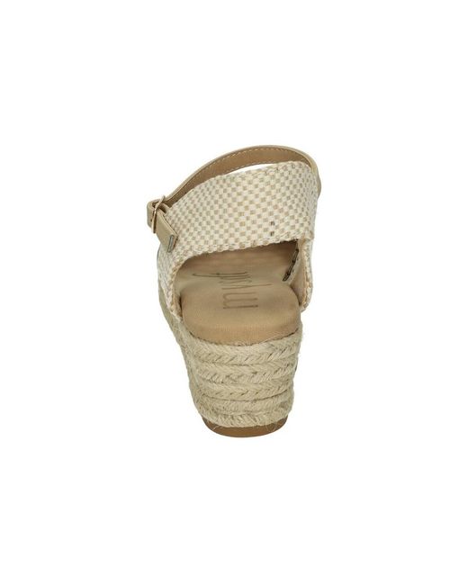 Espadrilles Mysoft en coloris Metallic