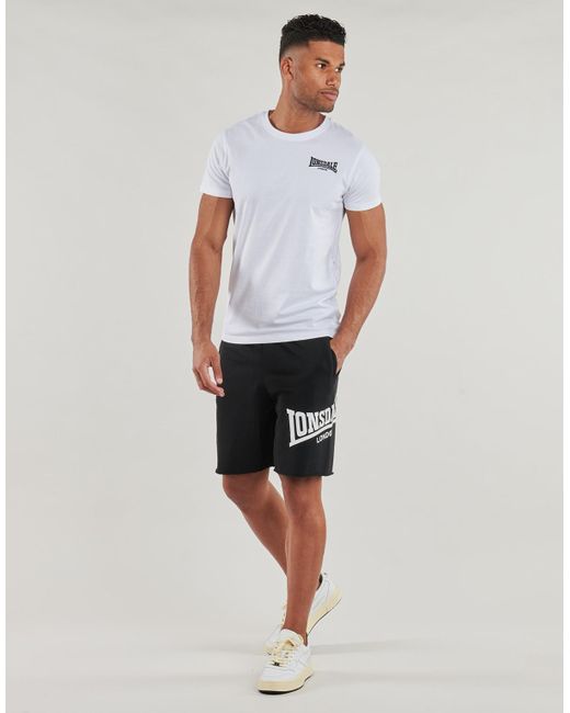 Lonsdale T-Shirt Elmdon in White für Herren