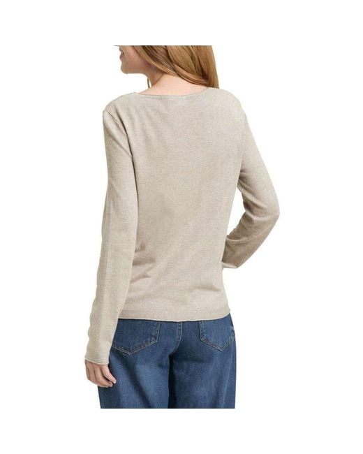 Pull 5659903 Tom Tailor en coloris Natural