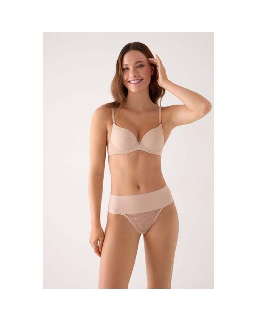 Tangas Précommande String Taille Haute Nude Ysabel Mora en coloris Natural